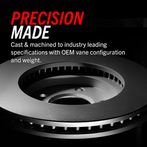 Product of Power Stop JBR1158EVC Evolution TRU-CAST ™ Solid 1-Piece Brake Rotor 
