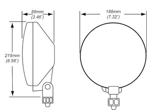 Product of Hella 010032001 Driving Beam Driving/ Fog Light 