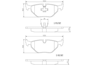 Product of Brembo P06011N Brake Pad - Set Of 4 