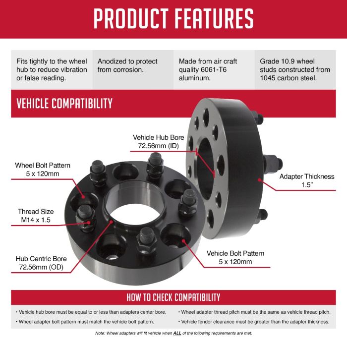 Coyote Wheel Accessories 5120-5120h-C Wheel Adapter||5120-5120h-C_3.Jpg||88||rev51205120hc||1699236