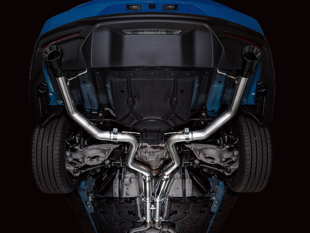 Product of AWE Tuning 3020-33650 Track Edition Cat-Back System Dual Exhaust System Kit 