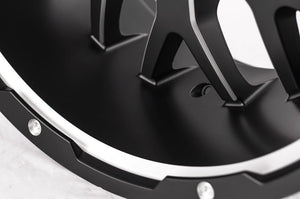 Product of Grid Wheels 20x10 Black With Natural Accents Wheel - 8x7.08 Bolt Pattern 