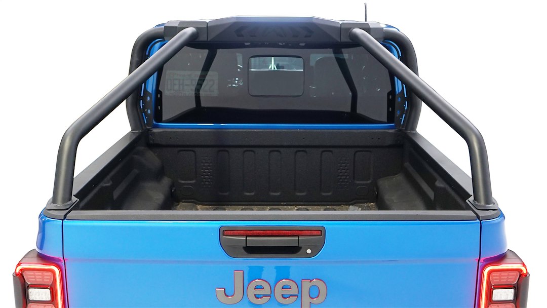 Product of Fab Fours JTSR20-1 Black Powder Coated Bar Style Headache Rack 
