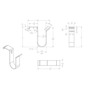 Black Horse Offroad Rbh524 Ladder Rack Utility Hook||rbh524_02.Jpg||86||blkrbh524||2239149