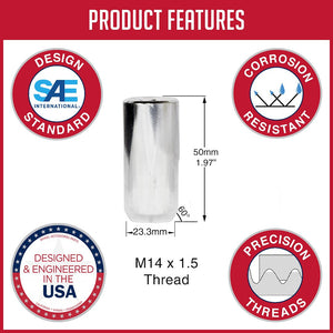 Product of Coyote Wheel Accessories 781148XL 60 Degree Conical 14x1.5 Lug Nut 