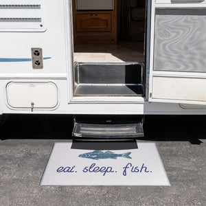Crystal Art Gallery 455838 Door Mat||eat-Sleep-Fish-27x18-Rv-Ih-8507-Web-2000x2000.Jpg||88||rug455838||1000884