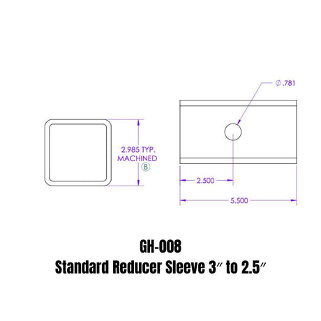 Gen-Y Hitch Gh-008 Trailer Hitch Receiver Tube Adapter||gh-008.Jpg||86||gyhgh008||2252818
