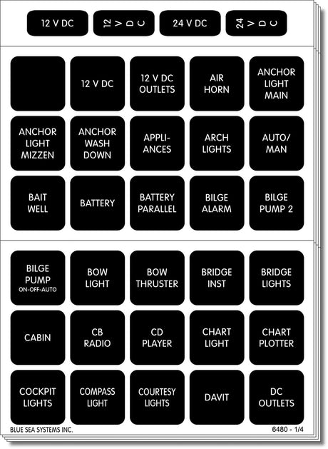 Product of Blue Sea 4217-Bss Multi Purpose Label