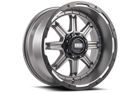 Product of Grid Wheels 20x9 Anthracite Gray With Black Lip Wheel - Not Applicable Bolt Pattern 