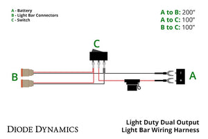 Product of Diode Dynamics Dd4033 Light Bar Wiring Harness