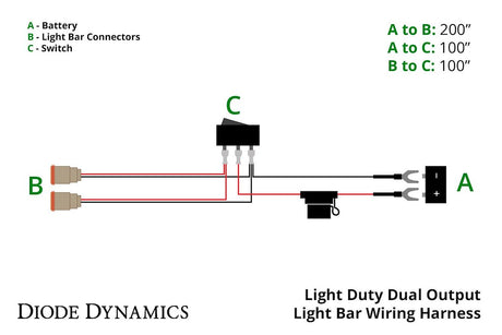 Product of Diode Dynamics Dd4033 Light Bar Wiring Harness