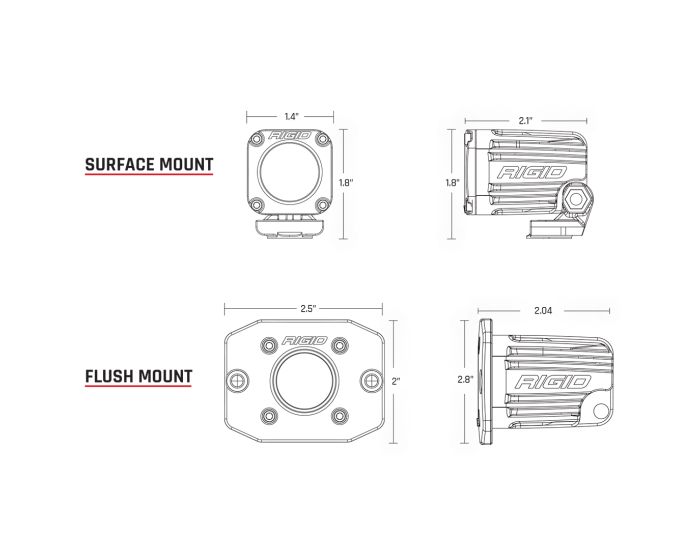 Rigid Lighting 20521 Driving/ Fog Light||20521_2.Jpg||87||r2g20521||1609658