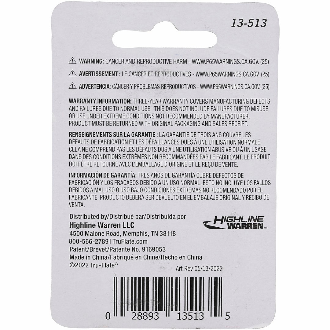 Tru Flate 13-513 Hose End Quick Disconnect Coupling||13-513_2.Jpg||87||t2f13513||1779625
