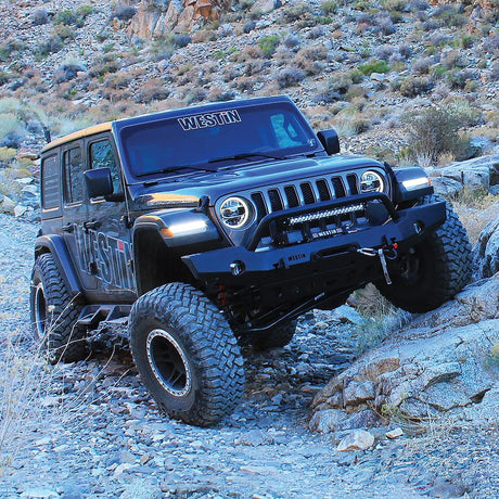 Product of Westin Automotive 59-80115 WJ2 Series Steel Textured Bumper 