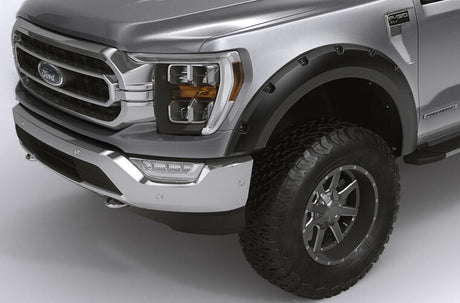 Product of Bushwacker 28129-08 Pocket Style/ Exposed Fasteners Black Fender Flare - Set Of 4 