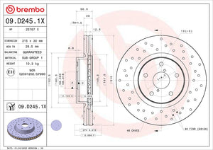 Brembo 09d2451xc02 Brake Rotor||09d2451xc02_3.Jpg||88||brm09d2451x||1684336