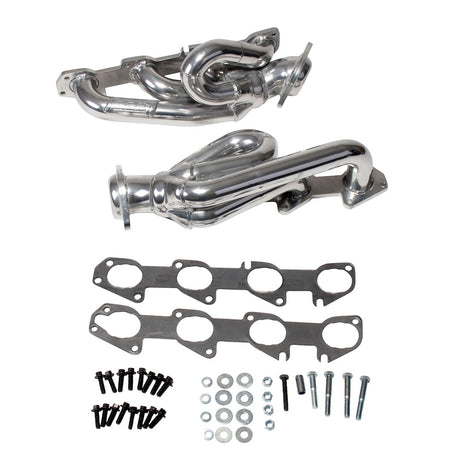 Product of BBK Performance Parts 40140 Short Tube Polished Ceramic Coated Steel Exhaust Header 