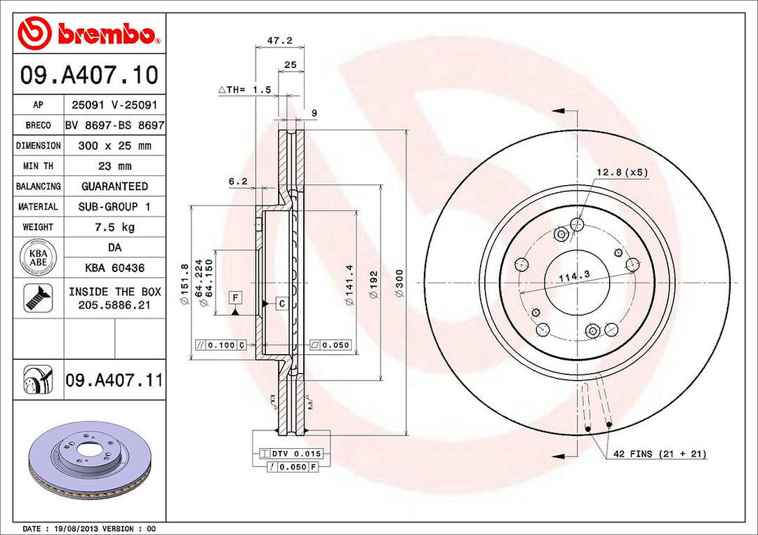Brembo 09a40711c02 Brake Rotor||09.A407.11_2.Jpg||87||brm09a40711||1653761