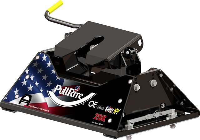Product of PullRite 1400 Fixed 25000 Pound 4-Way Fifth Wheel Trailer Hitch 