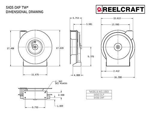 Product of Reelcraft Sales 5650olp Hose Reel