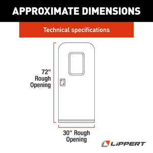 Product of Lippert Components V000384493 Entry Door