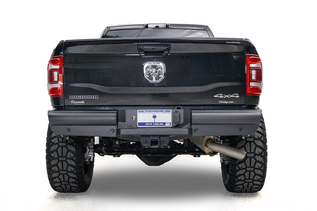 Product of Fab Fours DR19-U4450-1 Black Steel Elite Steel Matte Powder Coated Bumper 