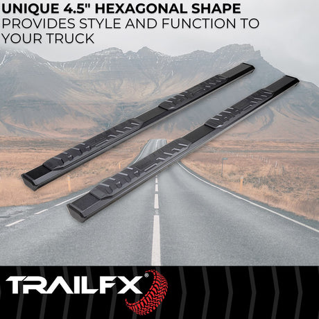 Product of TrailFX AL4002B TrailFX A4 Series Nerf Bar With Surface Steps 