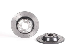 Product of Brembo 08A2021XC02 Xtra Solid Cross Drilled 1 Piece Brake Rotor 