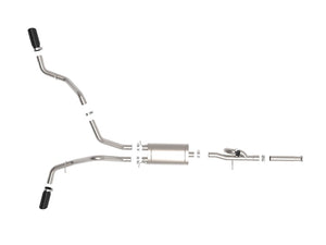 Product of Advanced FLOW Engineering 49-34131-B Gemini XV Cat-Back System Single Exhaust System Kit 