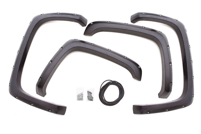 Product of Lund International RX130S Pocket Style/ Exposed Fasteners Black Fender Flare - Set Of 4 