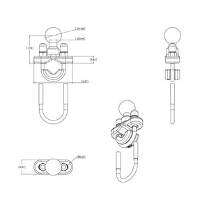 Ram Mounts Ram-B-231zu Mobile Electronics Device Mount Base||ram-B-231zu_4.Jpg||89||r1hramb231zu||1560314