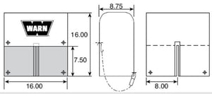 Product of Warn 8557 Winch Cover
