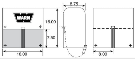 Product of Warn 8557 Winch Cover