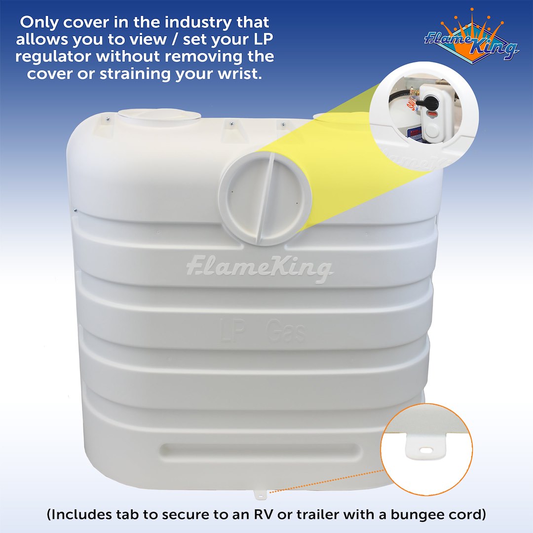 Product of Flame King Ysn-Pcc-Rv30-Wht Propane Tank Cover