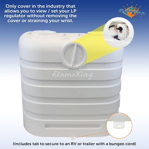 Product of Flame King Ysn-Pcc-Rv30-Wht Propane Tank Cover