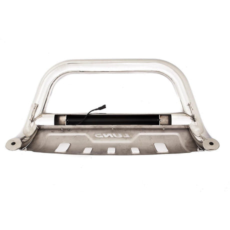 Product of Lund International 47021300 Bull Bar Polished 3-1/2 Inch Yes with skid plate 