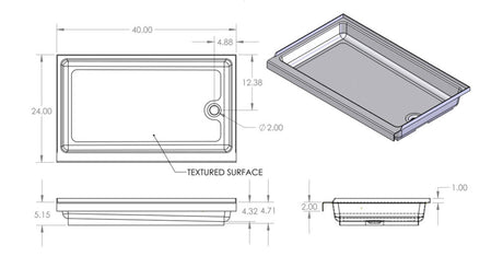 Specialty Recreation Sp2440pr Shower Pan||sp2440_Rh_Schem-1024x521.Jpg||86||b1gsp2440pr||1733801