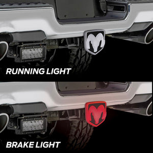 Plasticolor 002316r01 Trailer Hitch Cover||img Hp 2316 Lighted Ram5.Jpg||86||p23002316r01||1697506