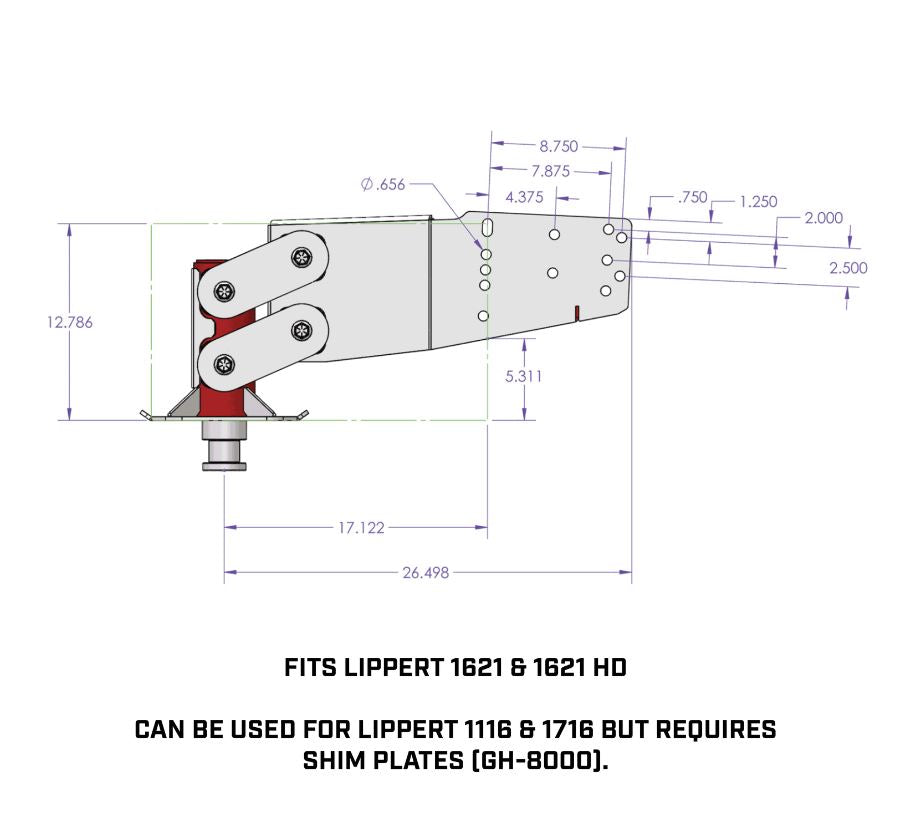 Gen-Y Hitch Gh-8050 Fifth Wheel Trailer Hitch Pin Box||gh-8050_5.Jpg||90||gyhgh8050||1283669
