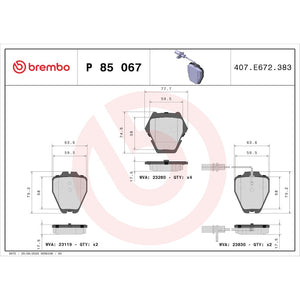 Brembo P85067 Brake Pad||p85067_Drw.Jpg||87||brmp85067||1754252