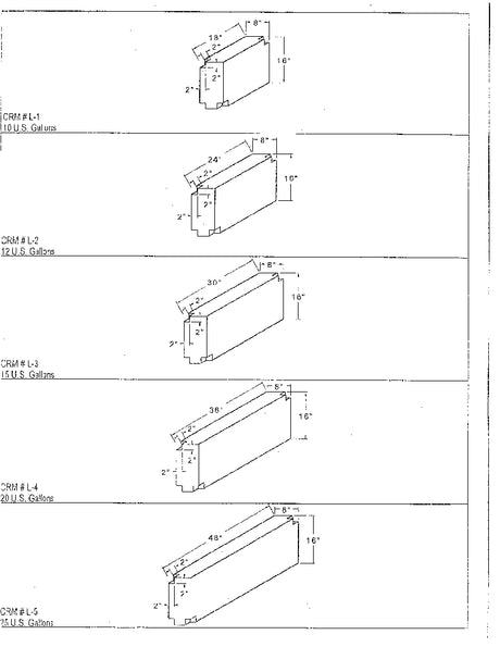 Product of Custom Roto Molding L-4 Fresh Water Tank