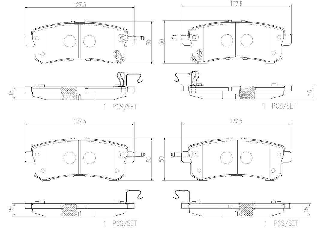 Product of Brembo P56082N Brake Pad - Set Of 4 