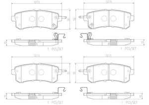 Product of Brembo P56082N Brake Pad - Set Of 4 