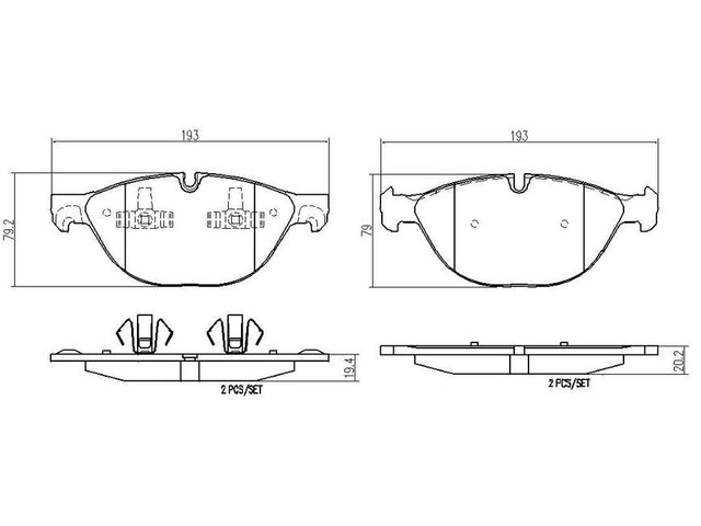 Product of Brembo P06058N Brake Pad - Set Of 4 
