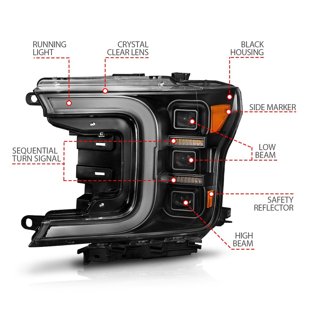 Product of ANZO USA 111519 Headlight Assembly - LED - 