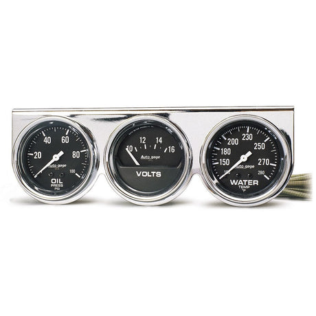 Product of AutoMeter 2399 AutoGage 2-5/8" 3 Pod w/ Oil Pressure / Water / Voltage Gauges