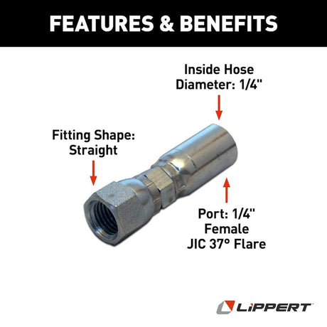 Product of Lippert Components 138416 Hose End Fitting