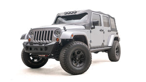 Product of Fab Fours JK07-B1951-1 Stubby Series Steel Powder Coated Bumper 