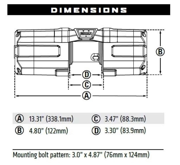 Product of Warn 101135 3500 Pound ATV/ UTV Winch 