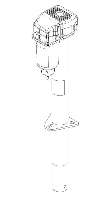 Product of Pro Series Hitch 500198 2500 Pound Manual Trailer Tongue Jack 